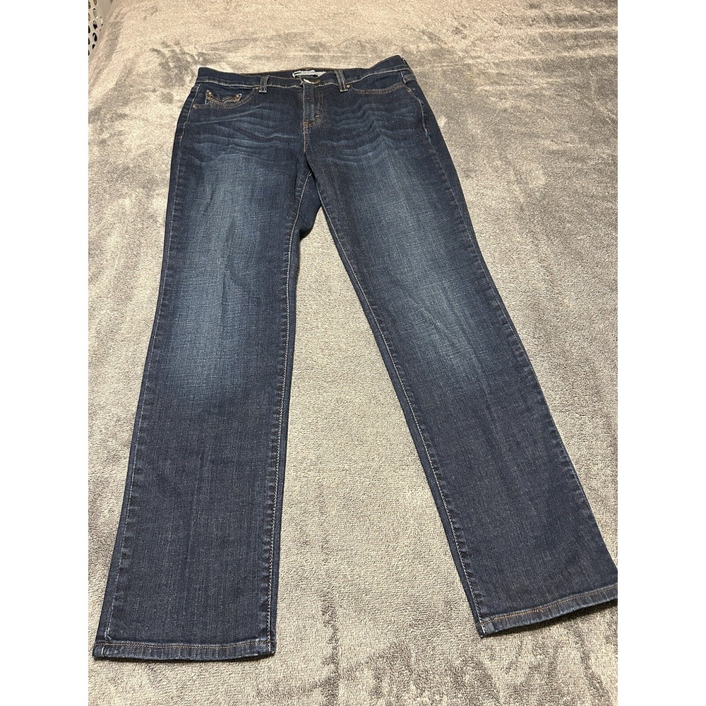 LEVI Strauss & Co 505 Womens Jeans Straight Leg Sz 12 31 X 32 Dark Wash